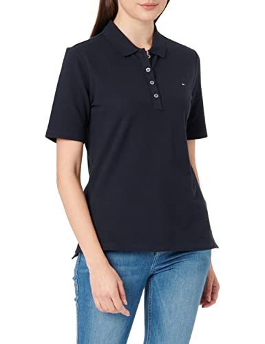 Tommy Hilfiger Damska koszulka polo Th Essential Reg Polo SS, niebieski (Desert Sky), XXS