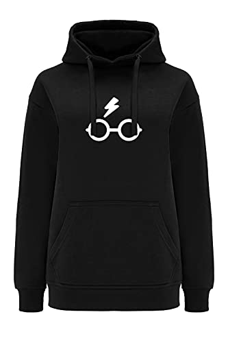 ERT GROUP oryginalna i oficjalnie licencjonowana przez Harry Potter czarna bluza damska z kapturem, nadruk jednostronny, wzór Harry Potter 019, rozmiar XL
