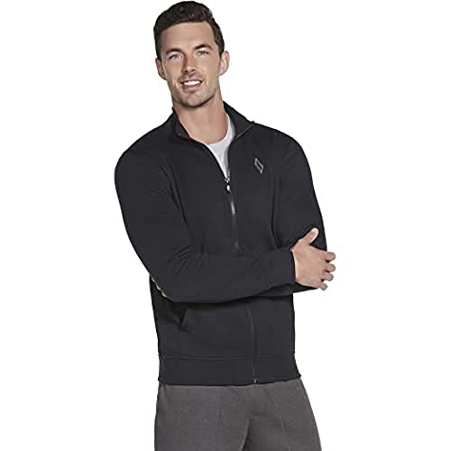 Skechers Męska bluza z kapturem Gowalk Everywhere kurtka, niebieska, rozmiar XXL, NIEBIESKI, XXL