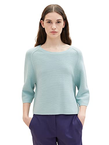 TOM TAILOR Damski sweter 1035302, 30463 - Dusty Mint Blue, M