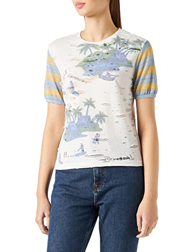 Desigual Koszulka damska Ts_Hawai, biały, XL