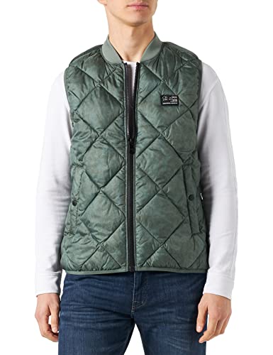 Q/S by s.Oliver Outdoor Weste Męska kurtka bez rękawów, zielony, S