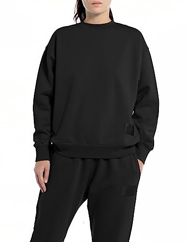 Replay Bluza damska, 098 BLACK, L