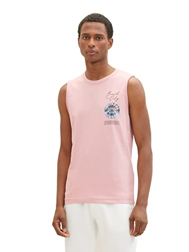 TOM TAILOR Męski 1036399 tank top, 11055-Morning Pink, XXL, 11055 – Morning Pink, XXL