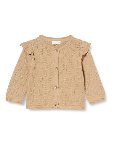 Noppies Baby Dziewczęcy kardigan Valdese z długim rękawem, Light Taupe - N082, 50 cm