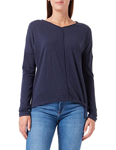 Timezone Damska koszulka sportowa z długim rękawem, granatowa, XL (DE)