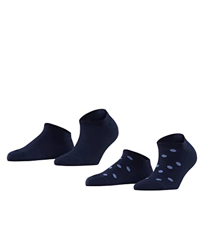 ESPRIT Kobiety Skarpety do trampek Mesh Dot 2-Pack W SN Bawełna krótkie z wzorem 2 Pak, Fioletowy (Plum 6130), 35-38