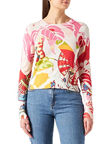 Desigual Sweter damski JERS_la Rochelle, wielokolorowy, XS