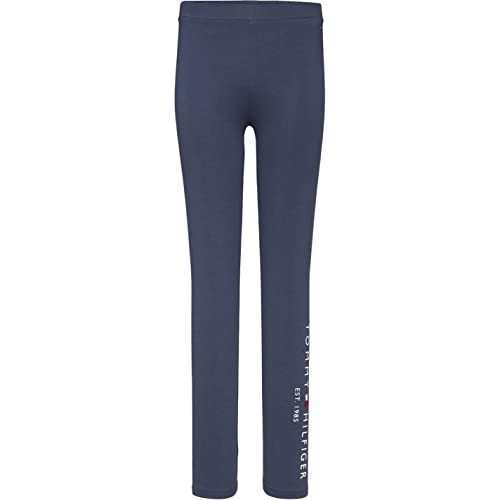 Tommy Hilfiger Legginsy granatowe o zmierzchu, Ciemna granatowa, 14 lat