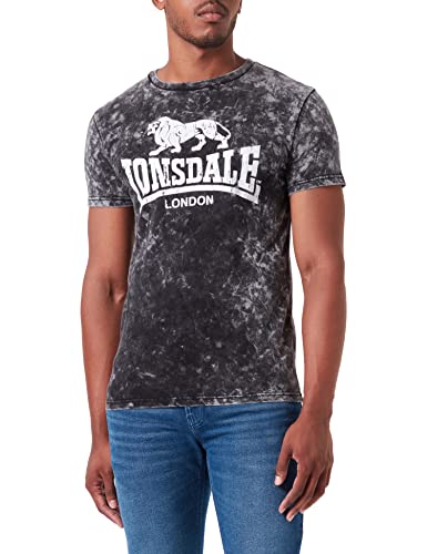 Lonsdale T-shirt męski Ribigill, Washed Grey, XL