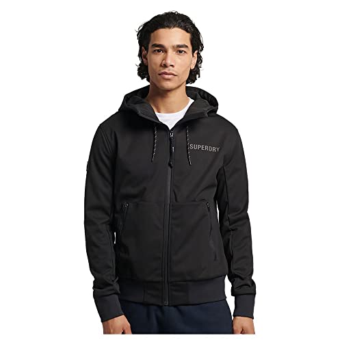 Superdry Kurtka męska Code Tech Softshell JKT, Czarny, S