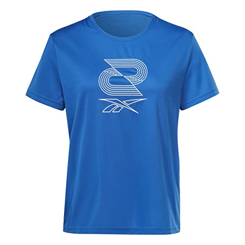 Reebok Damska koszulka do biegania Speedwick, niebieska, M, NIEBIESKI, M