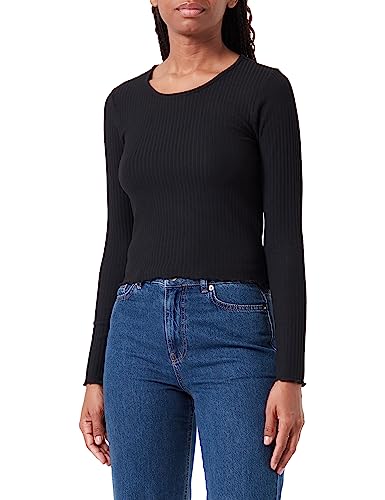 Bestseller A/S Onlemma L/S O-Neck Short Top JRS koszulka z długim rękawem, czarny, XXL