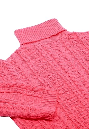 myMo Damski sweter z golfem Twist modny koral XS/S, koralowy, XS