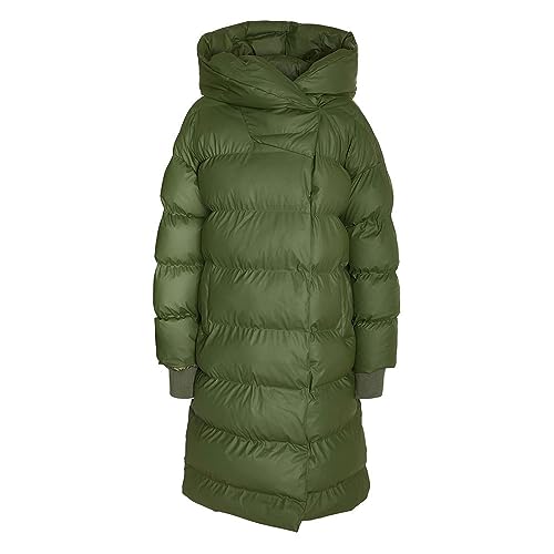 Noisy may Damska kurtka NMSKY L/S Long Coated Jacket NOOS Pikowany płaszcz, zielony Kombu, XS, Kombu Green, XS