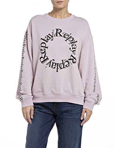 Replay Bluza damska W3581B.000.22738P, 513 różowa kwarcowa, XS