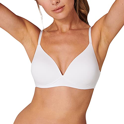 Schiesser Soft Bh Mit Schale Biustonosz Damski, Kolor: Biały, 80A