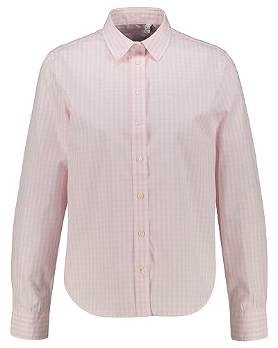 GANT Damska koszulka REG POPLIN Gingham, klasyczna koszula, jasnoróżowa, standardowa, jasnoróżowy, 40