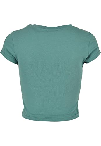Urban Classics Damska koszulka ze streczu z dżerseju cropped Tee, Paleleaf, 3XL
