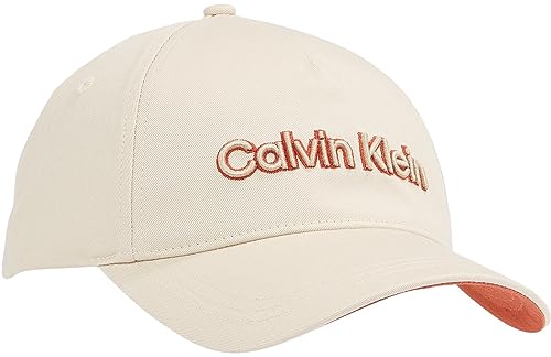 Calvin Klein Męska czapka z haftem BB, kamienny beż, OS, Kamień beżowy, Rozmiar uniwersalny