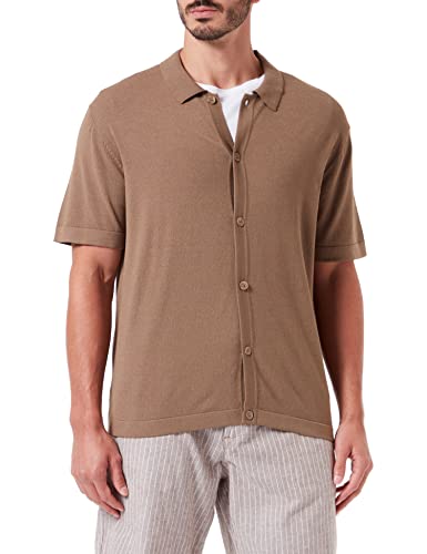 ESPRIT Collection Męska kurtka z dzianiny, 235/karmel., S