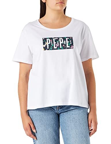 Pepe Jeans jeansy damskie patsy straight, 800 biały, M