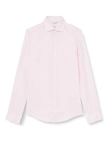 Seidensticker Męska koszula slim fit z długim rękawem, różowy, 41