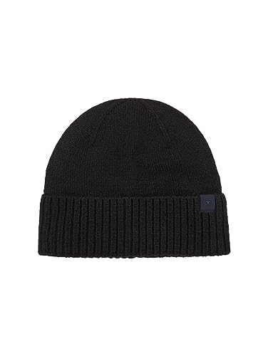 TOM TAILOR czapka męska, 2999 - Black, jeden rozmiar