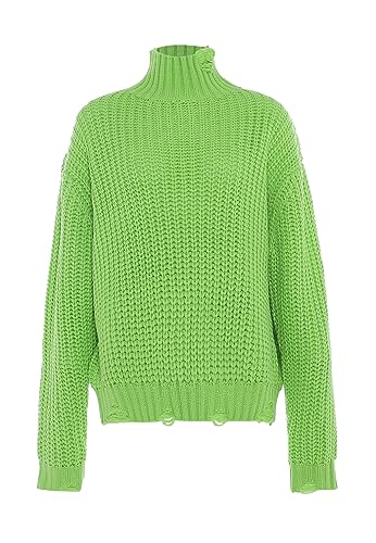 gaya Damski sweter z golfem, limonka, XL/XXL, Limette, XL