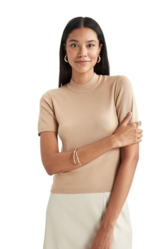 DeFacto Damska bluza, beżowy, S