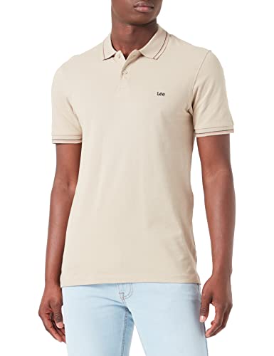 Lee Męska koszulka polo Pique, Oxford TAN, rozmiar L, Oxford Tan., L