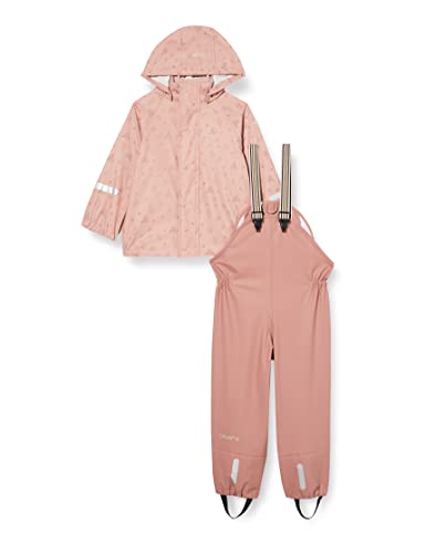 Celavi Unisex Kids Rain Jacket, Misty Rose, 100