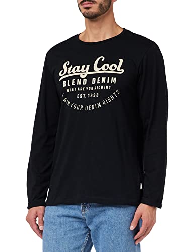 Blend Męski T-shirt 20715279, 194007/czarny, XL