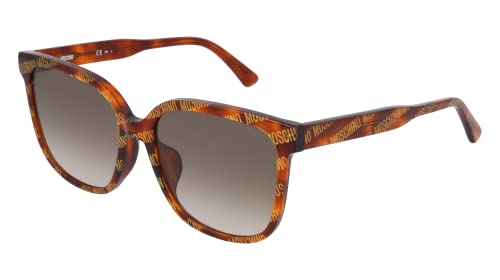 Moschino Damskie okulary przeciwsłoneczne Mos134/F/S, wzór Havana, 56, Wzór Havana