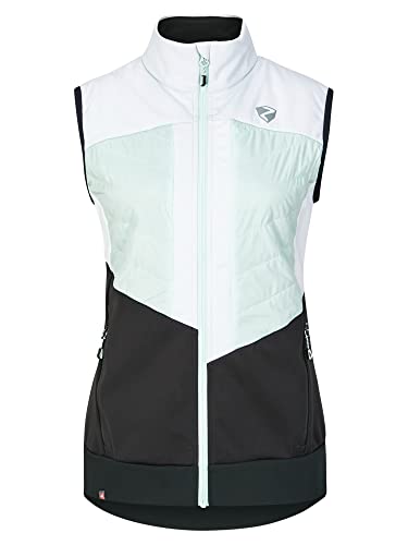 Ziener Damska kurtka softshell / hybrydowa Niya Skitour | oddychająca, wiatroszczelna, Primaloft, ice, 34