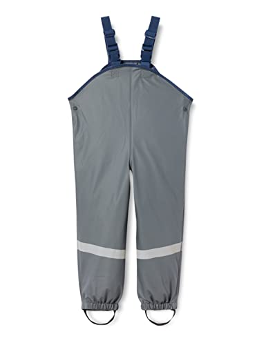 Playshoes Unisex dziecięce spodnie przeciwdeszczowe wiatro-i wodoodporne spodnie przeciwdeszczowe, ciemnoszare, 116, ciemnoszary, 116