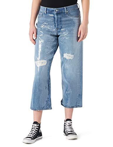 7 For All Mankind Dżinsy damskie, średni niebieski, 28W