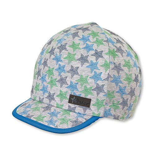 Sterntaler Czapka dziecięca z daszkiem Unisex-Bimbi, Niebieski (Blau 379), 49