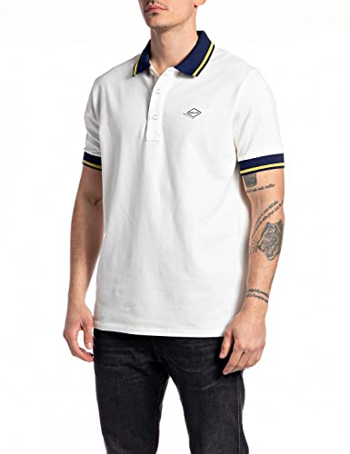 Replay Męska koszula polo M3685B, 801 Off White, XS