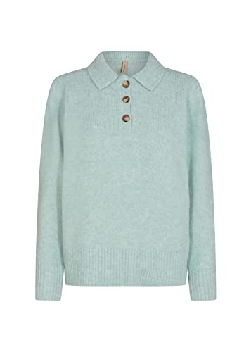Soya Concept Sweter damski, Melanż Green Haze, XL