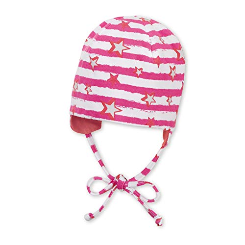 Sterntaler Beanie Rã£âversible Czapka dla dzieci, Różowy (Storczyki 779), 43 (Taglia unica: 43)