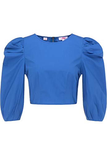 swirlie Damska bluzka Crop, niebieski, XS