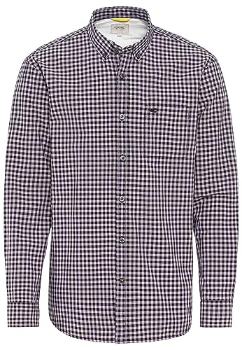 camel active Koszula męska w kratkę Vichy, liliowy, L