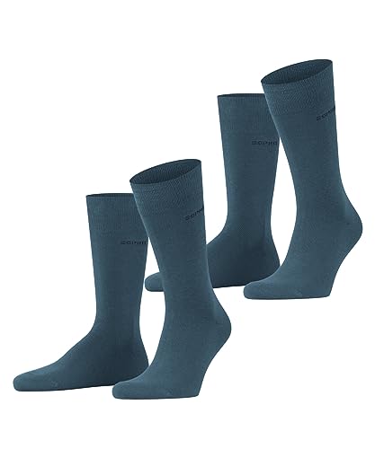 ESPRIT Mężczyźni Basic Uni 2-Pack M SO Bawełna jednokolorowe 2 Pak, Zielony (Peacock 6382), 43-46