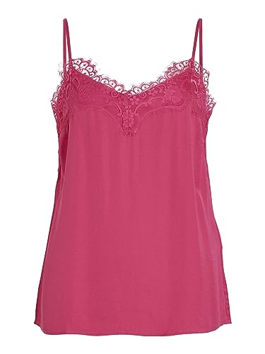 Vila Damski top koronkowy Vicava New Lace Singlet/Su-Noos, różowy, 44