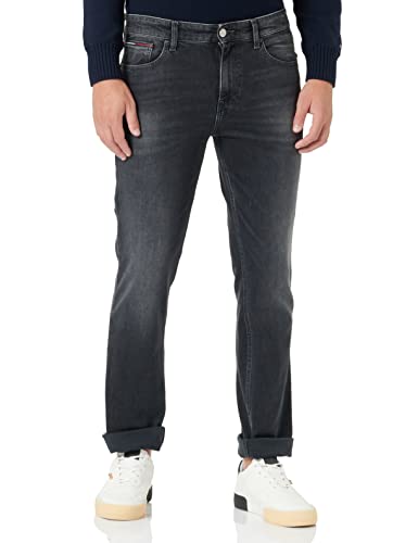 Tommy Jeans Spodnie męskie, Czarny jeans, 33W / 32L