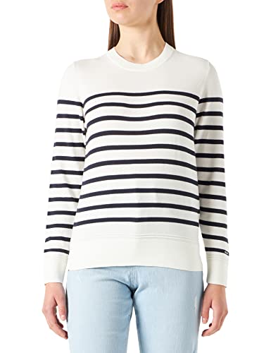 GANT Damski sweter Light Cotton Breton C-Neck, Eggshell, XXL