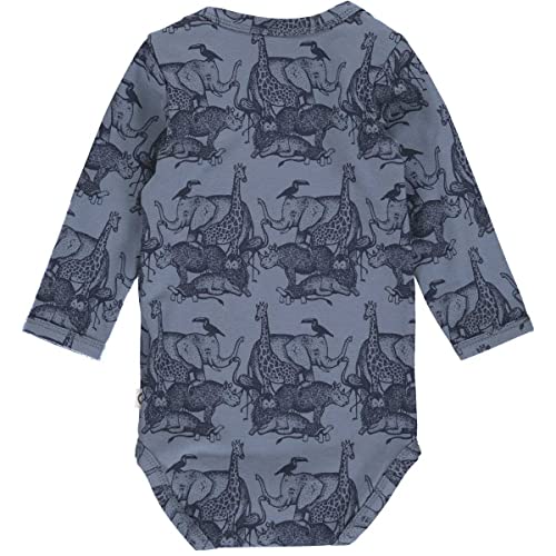 Müsli by Green Cotton Body dla chłopców Savannah Body and Toddler Sleepers, Dusty Blue, 86
