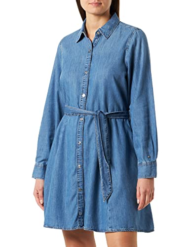Tommy Hilfiger Dnm Ls Sukienka Lyra z paskiem damska dżinsowa, Lyra, 36