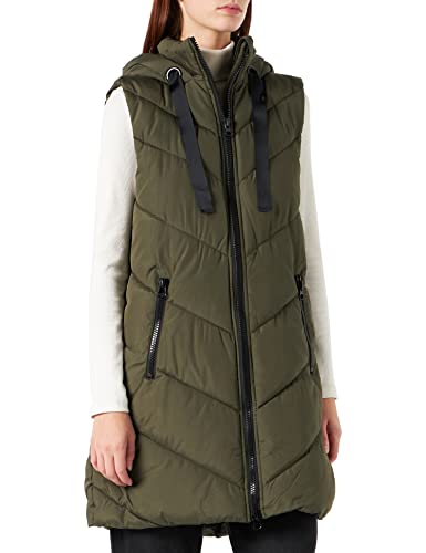 JDY Damska kamizelka Jdyskylar Padded Hood Waistcoat OTW Noos, Forest Night/Szczegóły: BLACK, M